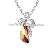 Alibaba china made jewelry costume jewelry ribbon necklace white gold gems stone necklace